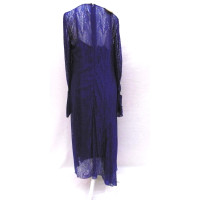 Akris Kleid aus Viskose in Blau