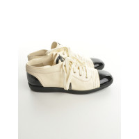 Chanel Lace-up shoes Leather in Cream