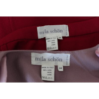 Mila Schön Concept Anzug aus Wolle in Bordeaux
