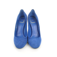 Christian Dior Pumps/Peeptoes en Daim en Bleu