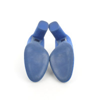 Christian Dior Pumps/Peeptoes aus Wildleder in Blau