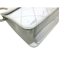 Chanel Flap Bag Leer in Wit