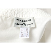 Philosophy Di Alberta Ferretti Oberteil aus Baumwolle in Weiß