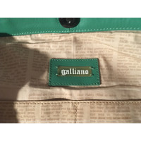 John Galliano Shopper aus Leder in Grün