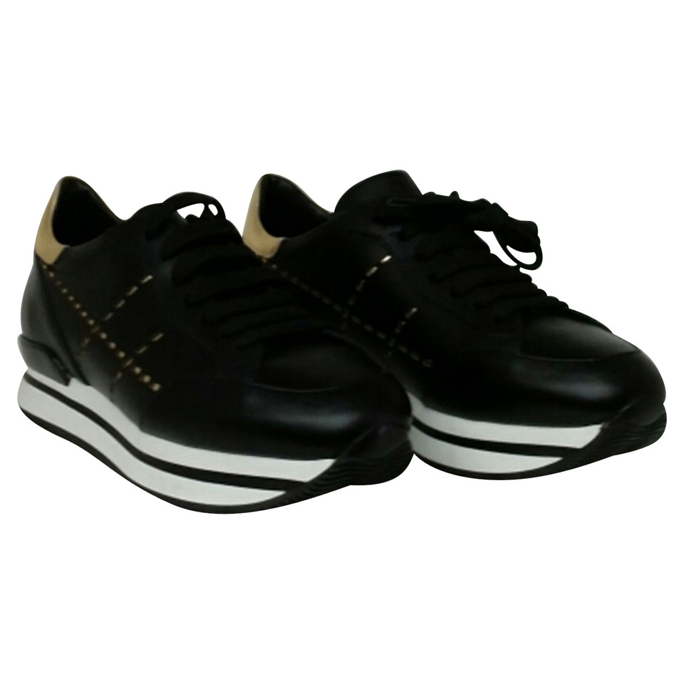 Hogan Trainers Leather in Black