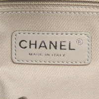 Chanel Schoudertas Leer in Blauw