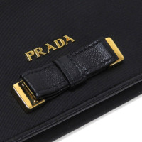 Prada Sac à main/Portefeuille en Coton en Noir