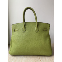 Hermès Birkin Bag 35 in Pelle in Verde oliva