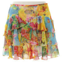 Escada colorful skirt with floral print