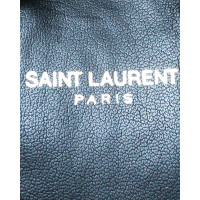 Saint Laurent Wedges aus Leder in Schwarz