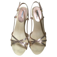 Miu Miu Sandals in Gold