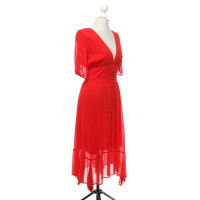 The Kooples Kleid aus Seide in Rot