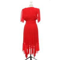 The Kooples Kleid aus Seide in Rot