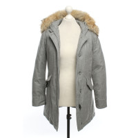 Woolrich Jacke/Mantel aus Wolle in Grau
