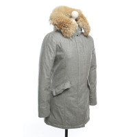 Woolrich Jacke/Mantel aus Wolle in Grau