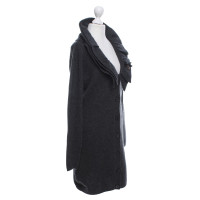 Moschino Love cappotto di maglia in grigio