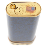 Cartier Feuerzeug in Blau/Gold