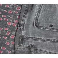 Chanel Jeans aus Baumwolle in Grau