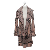 Christian Dior Trench-coat avec imprimé dentelle