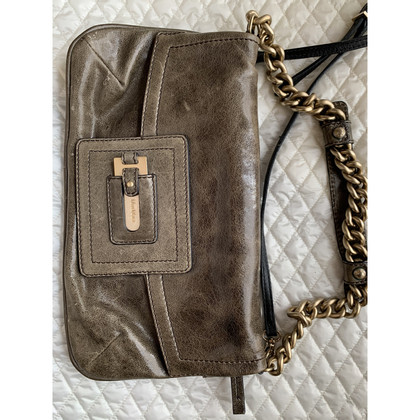 Max Mara Sac à bandoulière en Cuir en Olive