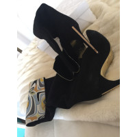 Emilio Pucci Boots Leather in Black