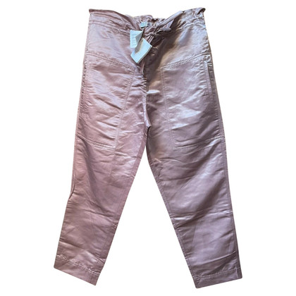 Brunello Cucinelli Paire de Pantalon en Viscose en Rose/pink