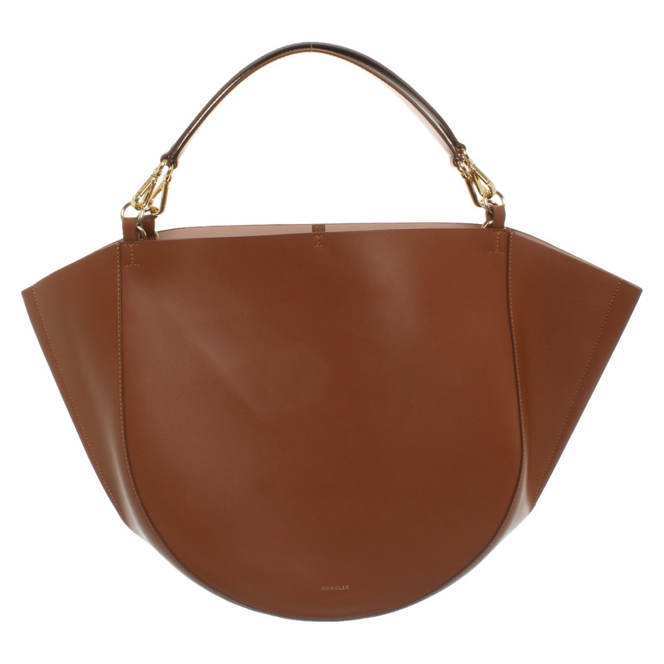 Wandler Shopper Leather in Brown