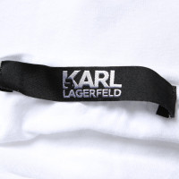 Karl Lagerfeld Oberteil aus Viskose in Weiß