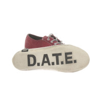 D.A.T.E. Sneakers aus Leder in Rot