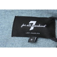 7 For All Mankind Jacke/Mantel aus Jeansstoff in Blau