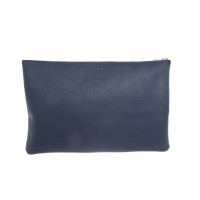 Cos Täschchen/Portemonnaie aus Leder in Blau