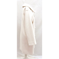 Hermès Jacket/Coat Wool in Cream