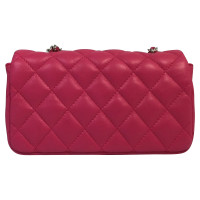 Chanel Classic Flap Bag New Mini Leather in Fuchsia