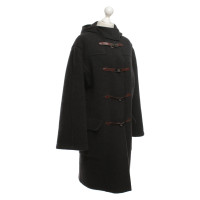 Hermès Cappotto di cashmere grigio scuro