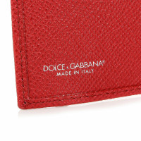 Dolce & Gabbana Tasje/Portemonnee Leer in Rood
