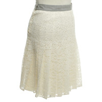 La Perla Pleated skirt in beige / grey