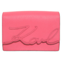 Karl Lagerfeld Shoulder bag Leather in Pink