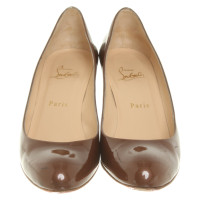 Christian Louboutin Pumps/Peeptoes Patent leather in Brown