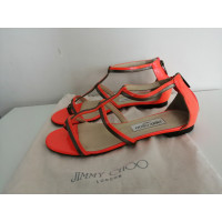 Jimmy Choo Sandales en Cuir en Orange