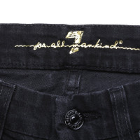 7 For All Mankind Jeans in Cotone in Nero