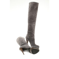 Le Silla  Stiefel aus Wildleder in Grau