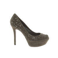 Lola Cruz Pumps/Peeptoes en Cuir en Gris