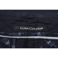 Luisa Cerano Hose aus Baumwolle in Blau