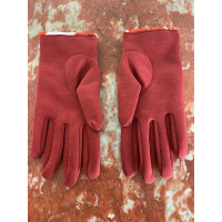Hermès Handschoenen Zijde in Rood
