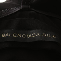 Balenciaga Seidenkleid in Schwarz