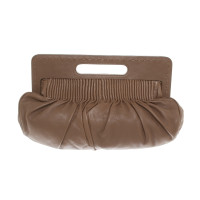 Hugo Boss Clutch Bag Leather in Taupe