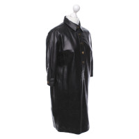 Sandro Kleid aus Leder in Schwarz