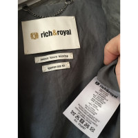 Rich & Royal Veste/Manteau en Cuir en Gris