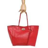 Mulberry Shopper Leer in Rood