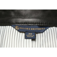 Brooks Brothers Jas/Mantel Leer in Zwart